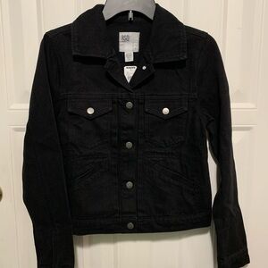 NWT RSQ Black Denim Jacket